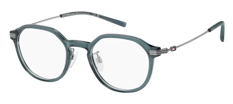 Uomo Tommy Hilfiger TH 2364/F ZI9 Montature da vista Polyamide Verde Pantos Normale