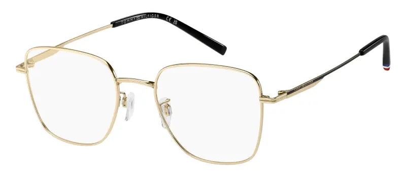 Uomo Tommy Hilfiger TH 2366/F J5G Montature da vista Metallo Oro Squadrata Normale