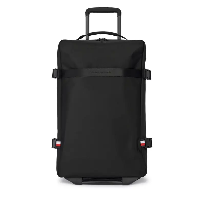 Valigia da cabina Tommy Hilfiger Th Nylon Travel Soft AM0AM13474 Nero