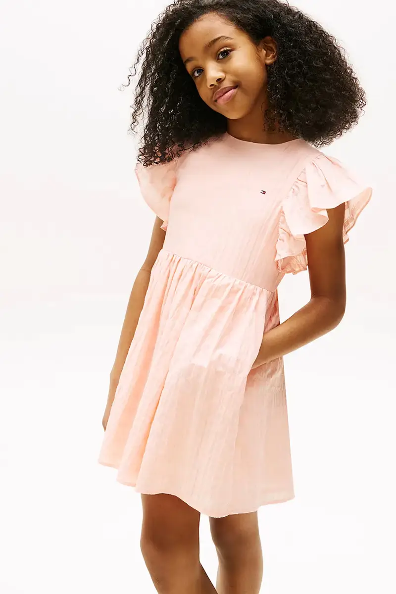 vestito bambina colore arancione KG0KG08472 miniatura 3