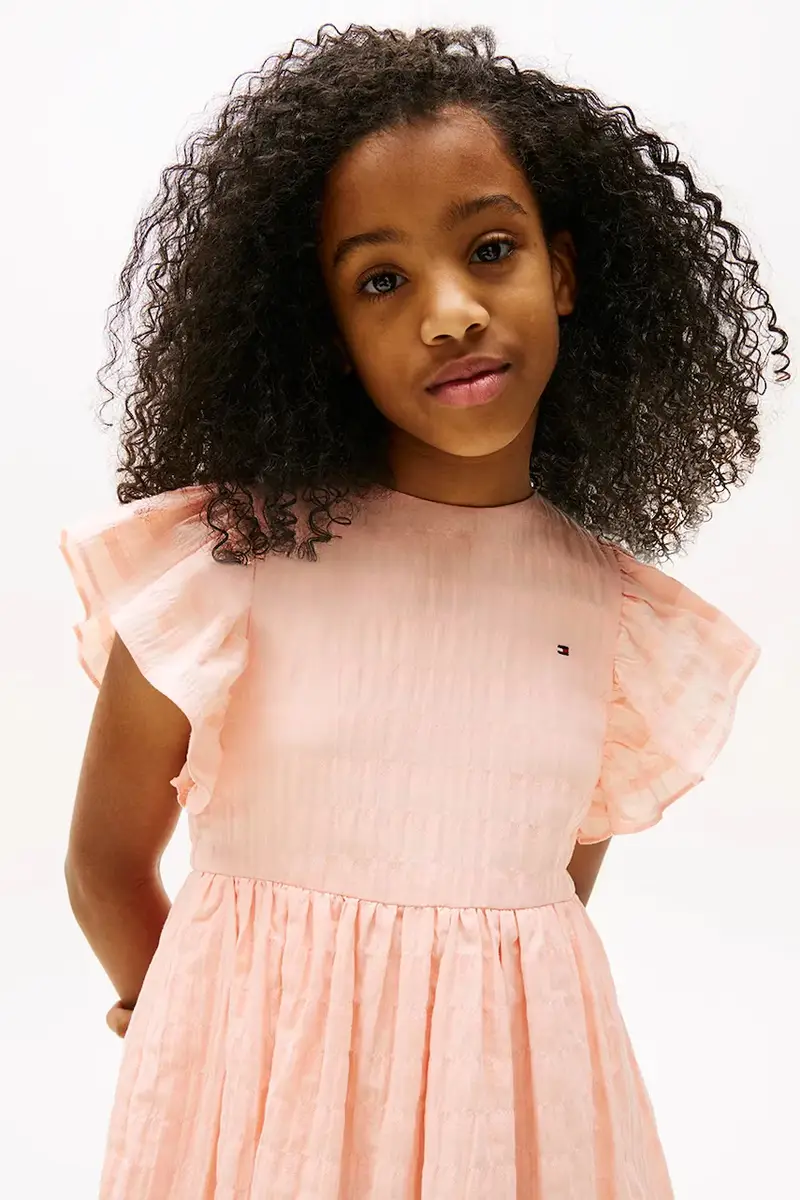 vestito bambina colore arancione KG0KG08472 miniatura 4