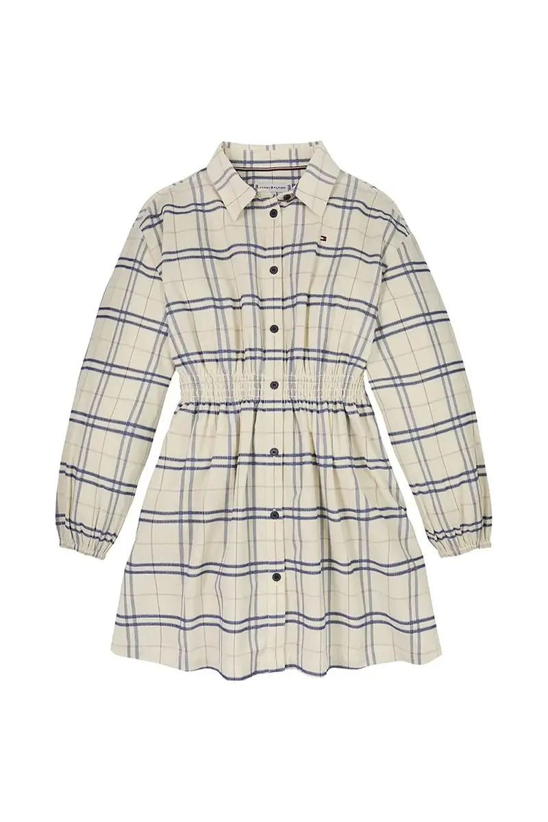 vestito bambina colore beige KG0KG08338 miniatura 2