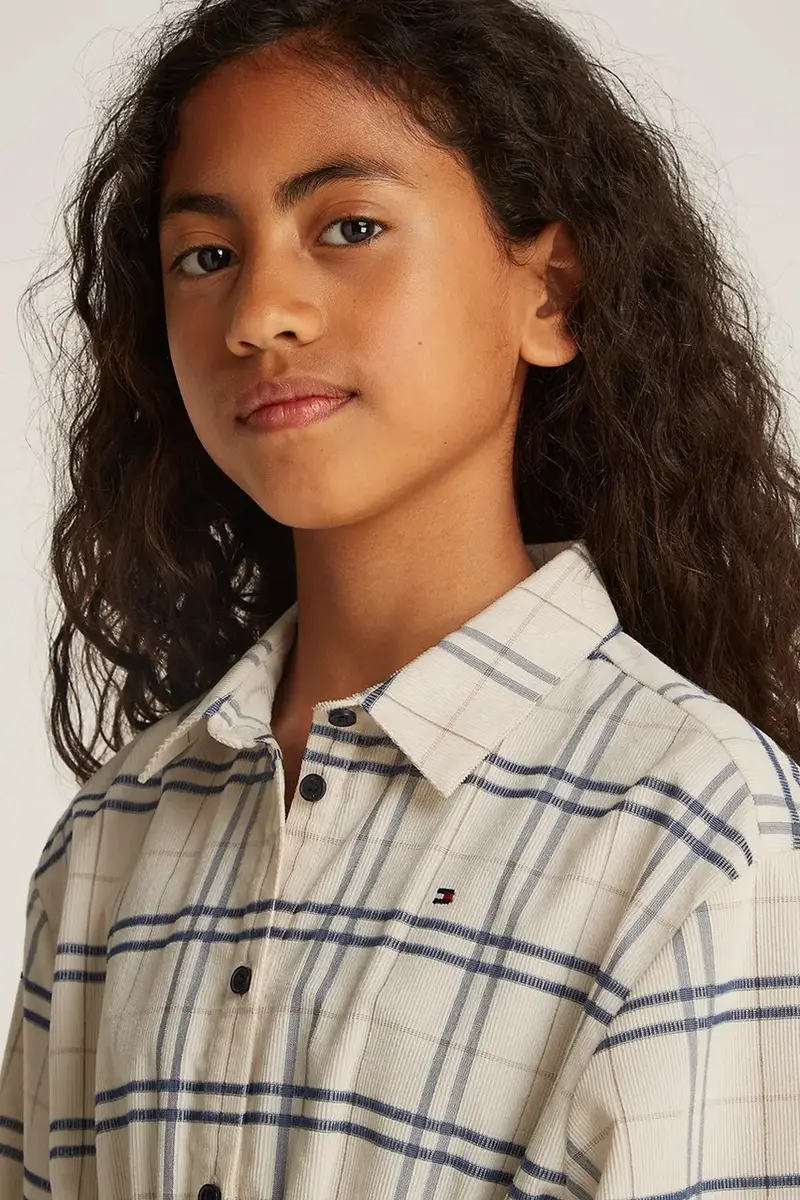 vestito bambina colore beige KG0KG08338 miniatura 5