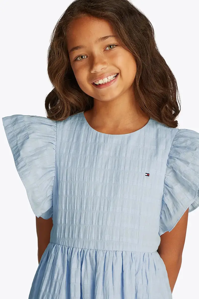 vestito bambina colore blu KG0KG08472 miniatura 4