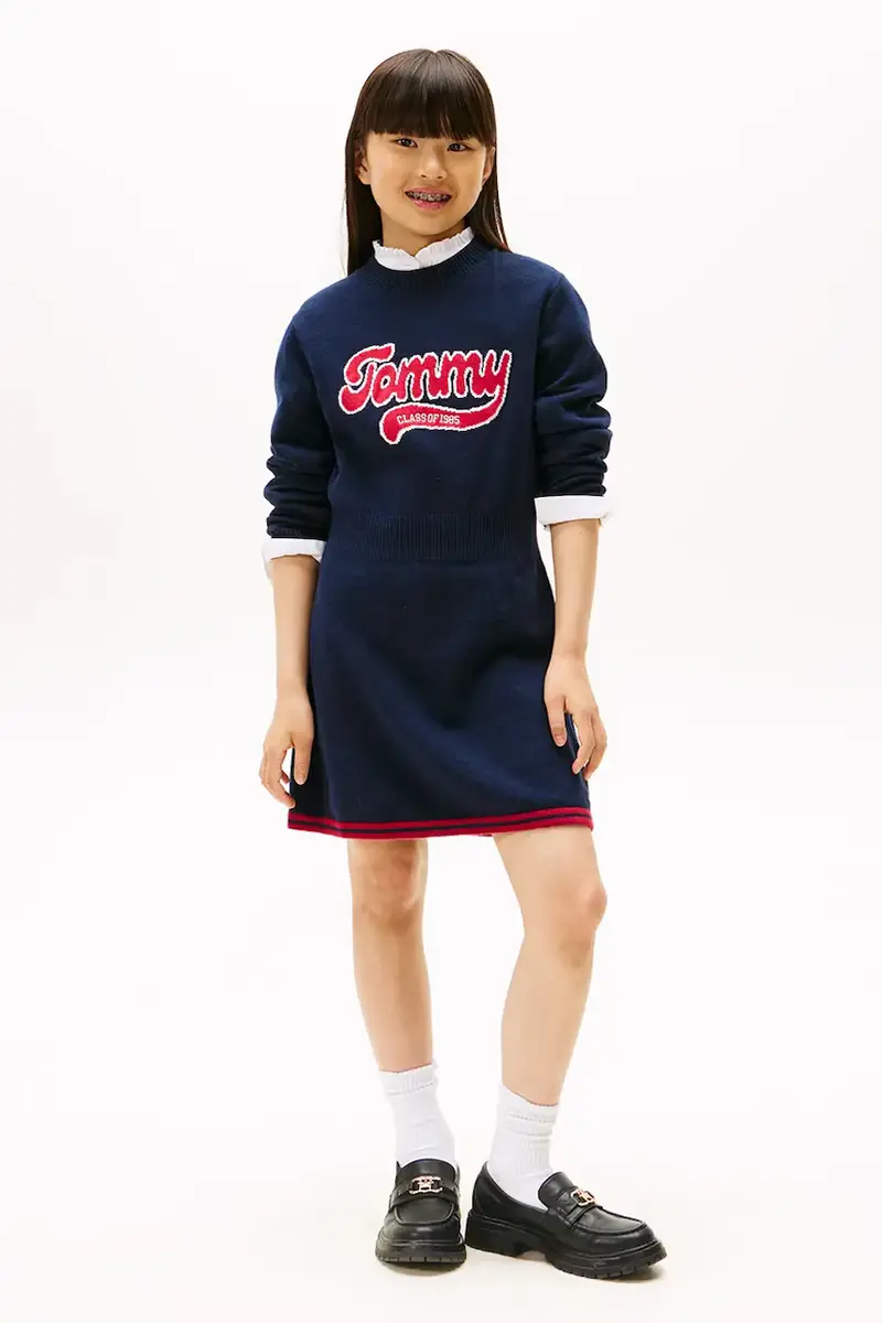 vestito bambina colore blu navy KG0KG09020