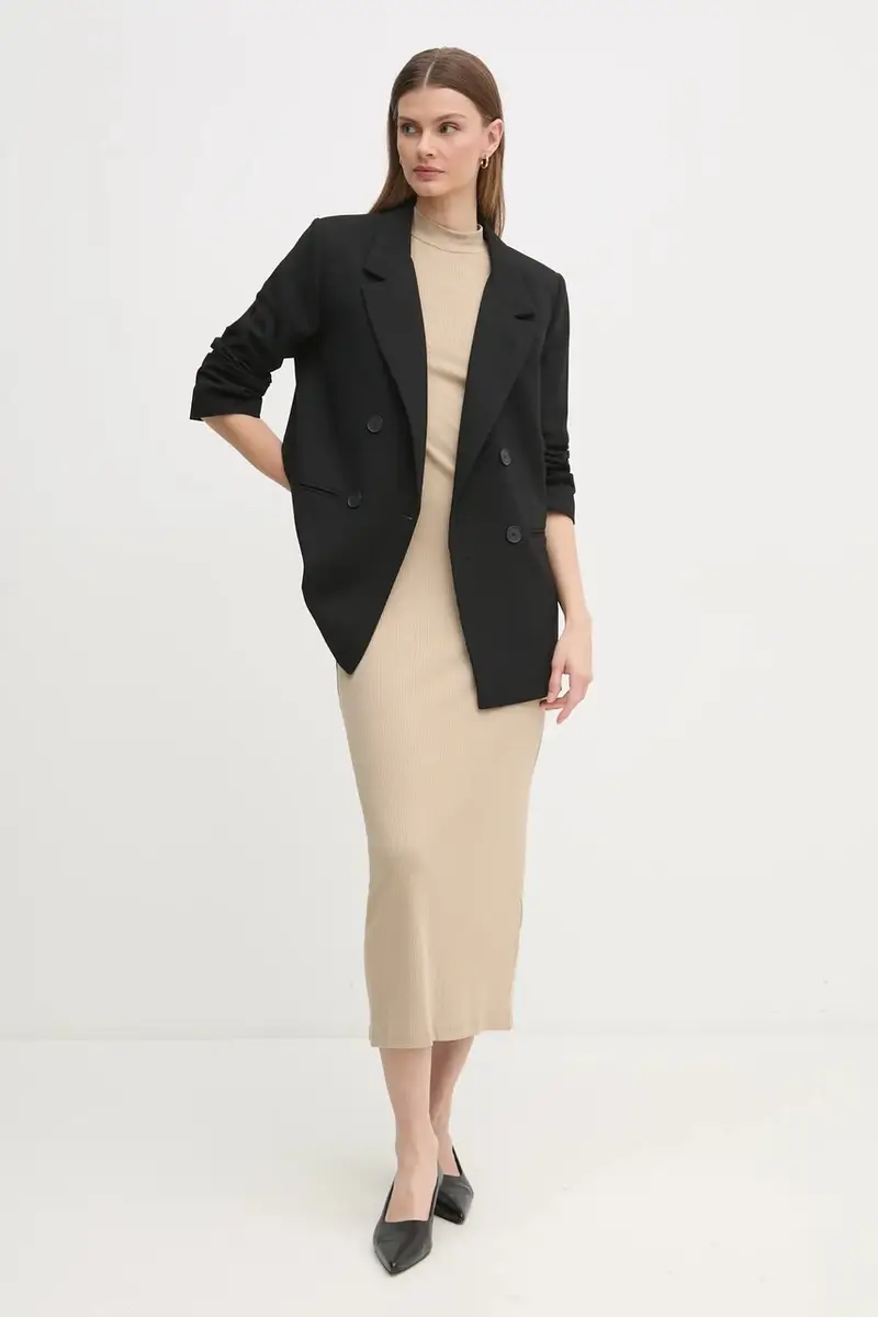 vestito colore beige WW0WW44430 miniatura 2