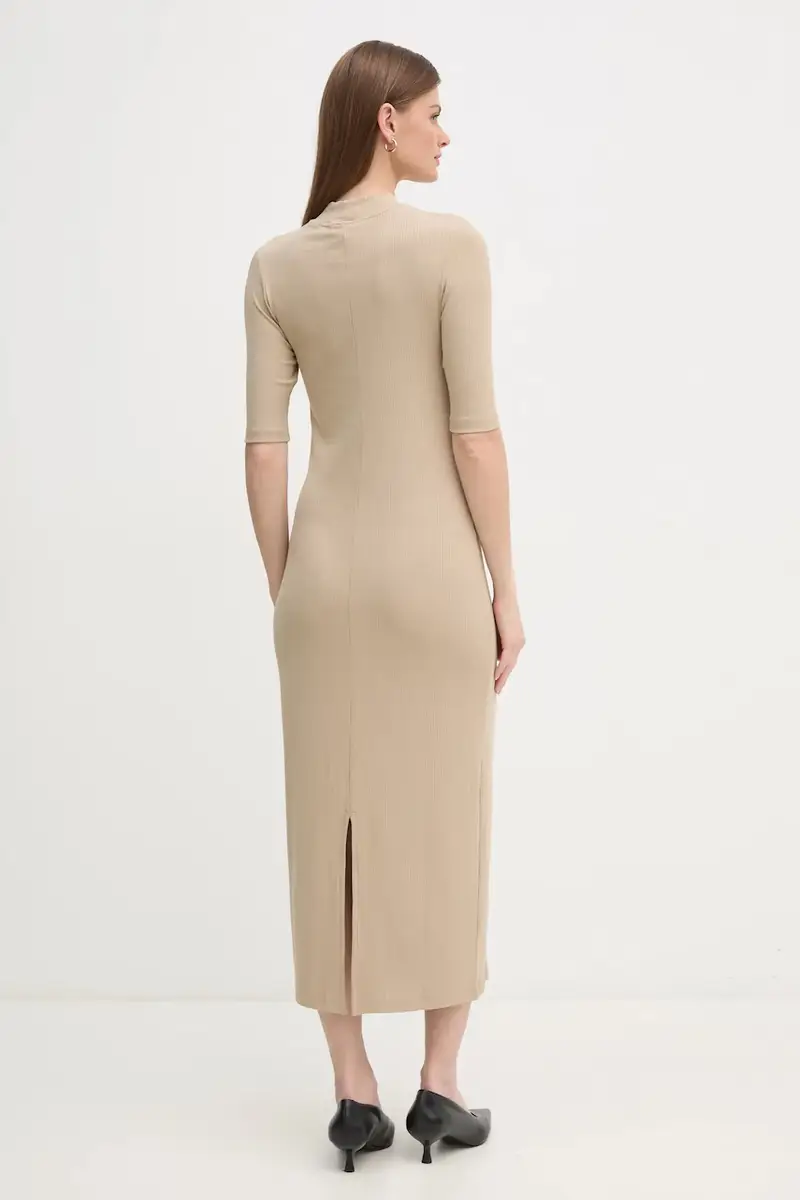 vestito colore beige WW0WW44430 miniatura 3