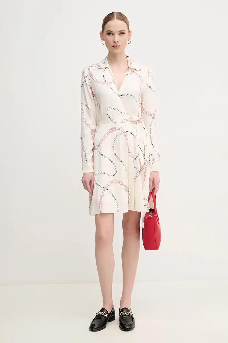 vestito colore beige WW0WW44664 miniatura 2