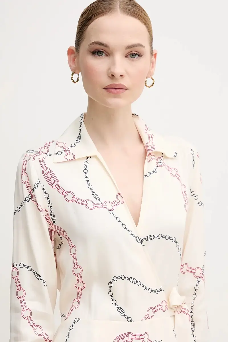 vestito colore beige WW0WW44664 miniatura 4