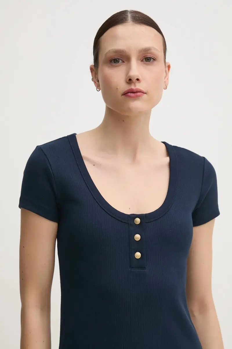 vestito colore blu navy WW0WW43864 miniatura 4