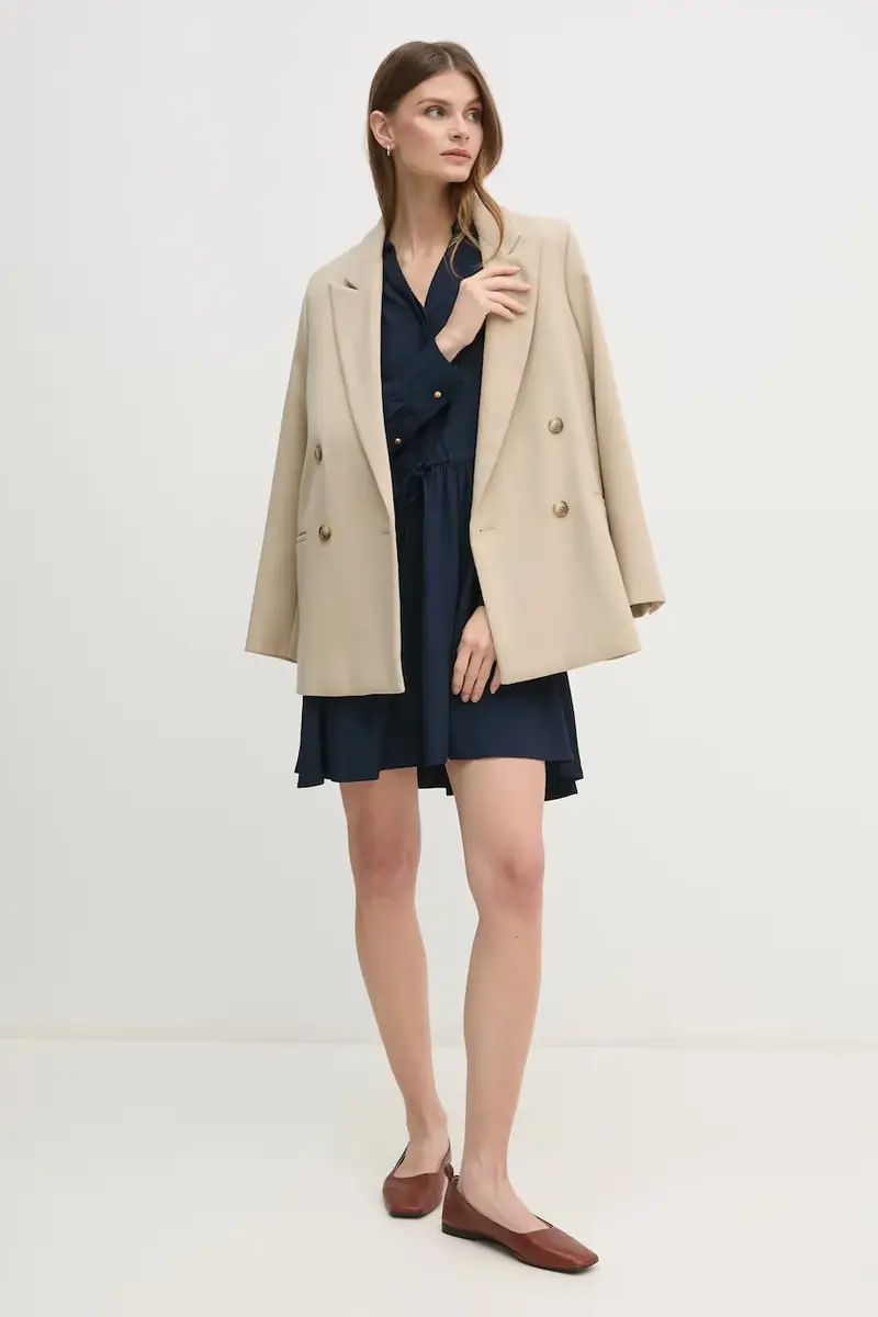 vestito colore blu navy WW0WW44020 miniatura 2