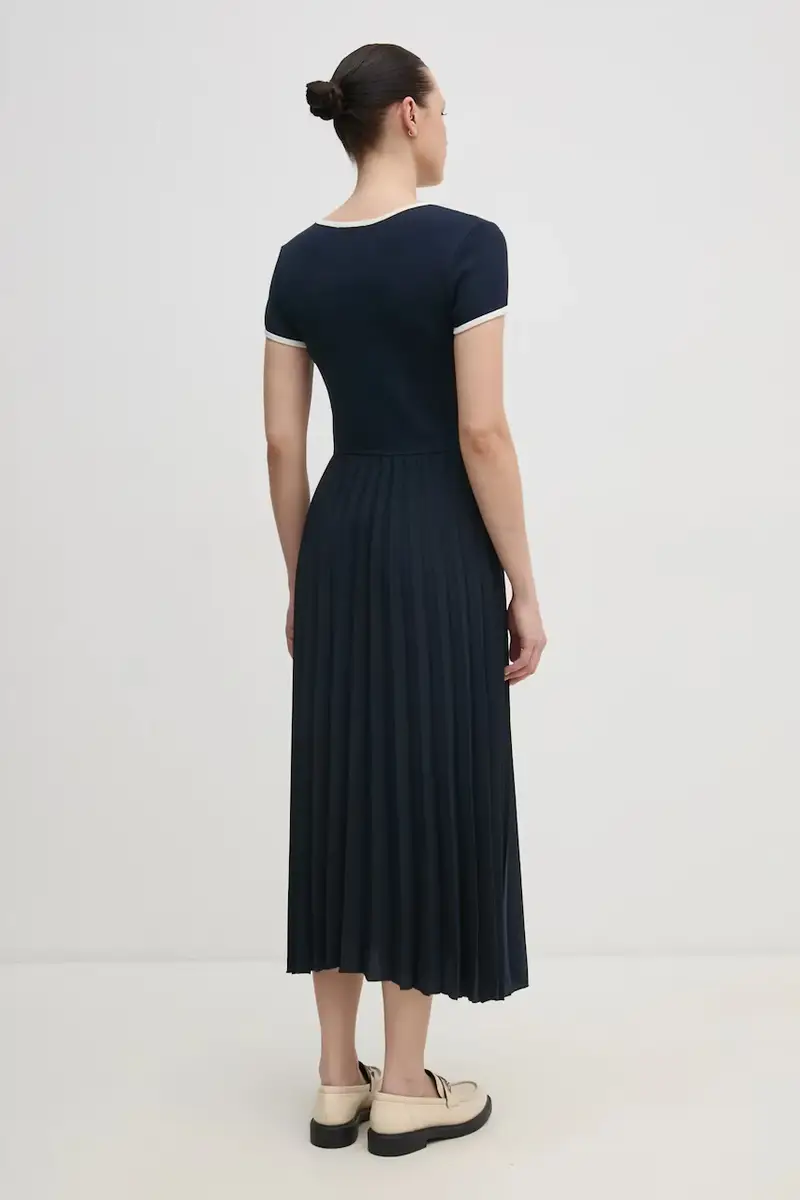 vestito colore blu navy WW0WW44618 miniatura 3