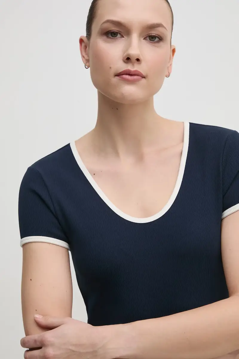 vestito colore blu navy WW0WW44618 miniatura 5