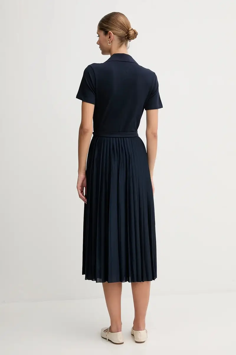 vestito colore blu navy WW0WW45733 miniatura 2