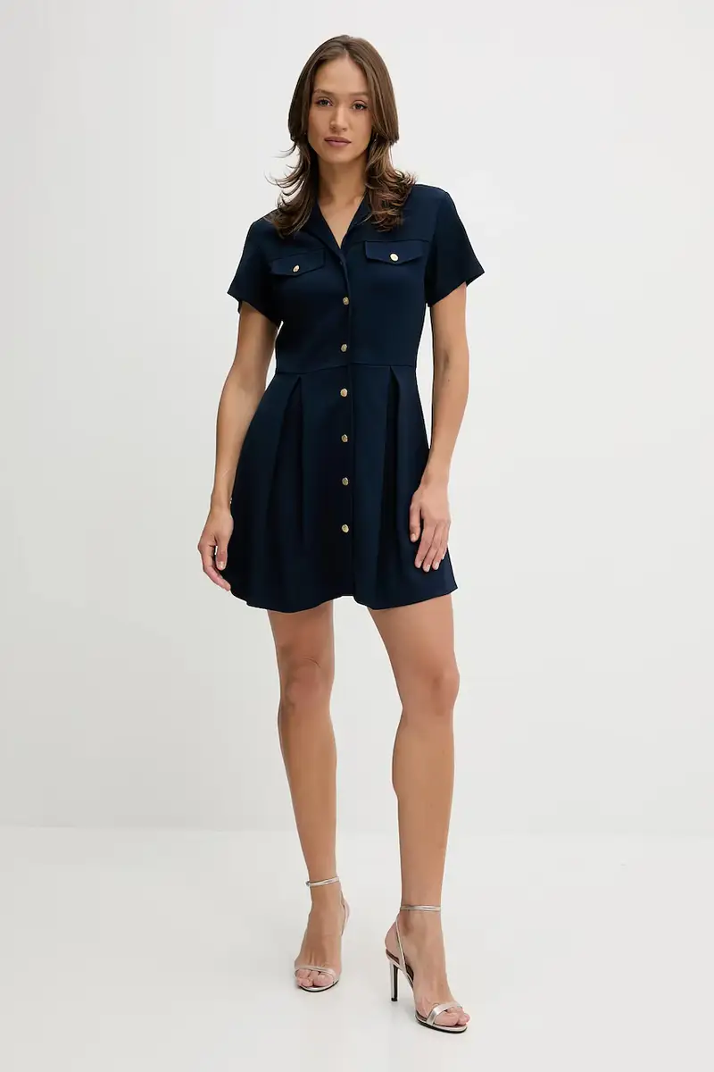 vestito colore blu navy WW0WW45819 miniatura 2