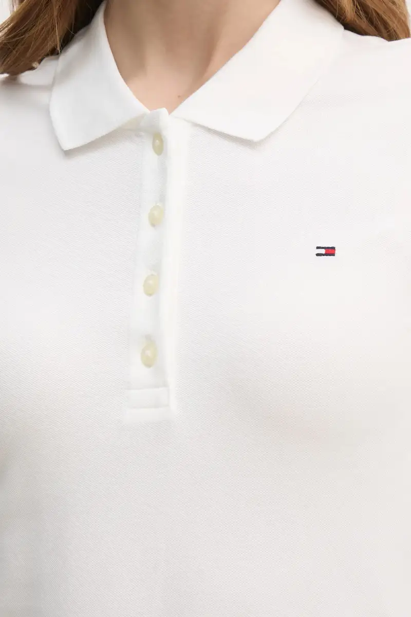 vestito colore blu WW0WW43228 Bianco miniatura 5