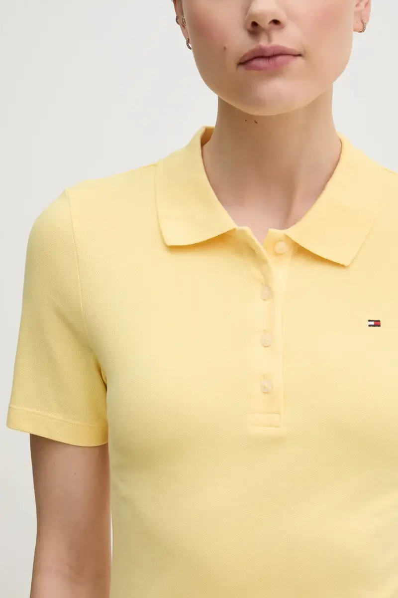 vestito colore blu WW0WW43228 Giallo miniatura 5