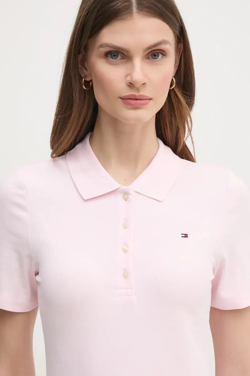 vestito colore blu WW0WW43228 Rosa miniatura 5