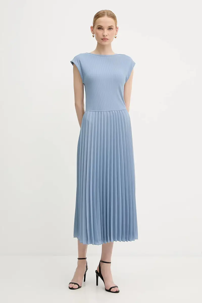 vestito colore blu WW0WW44491 miniatura 3