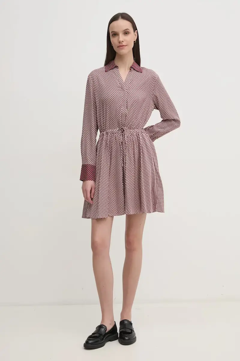 vestito colore granata WW0WW44020 miniatura 2