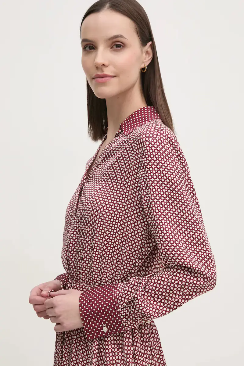 vestito colore granata WW0WW44020 miniatura 4