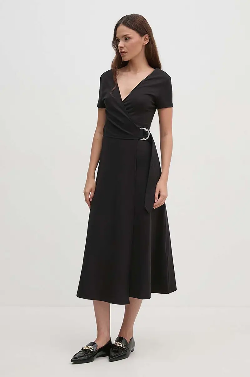 vestito colore nero WW0WW42578 miniatura 3