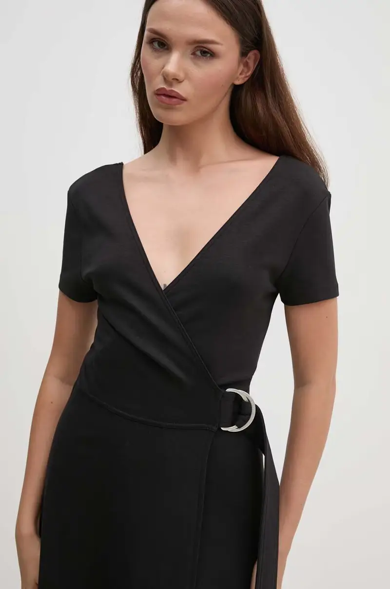 vestito colore nero WW0WW42578 miniatura 4