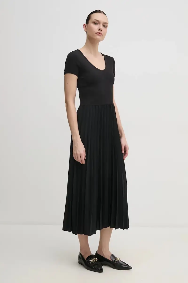 vestito colore nero WW0WW44618 miniatura 3