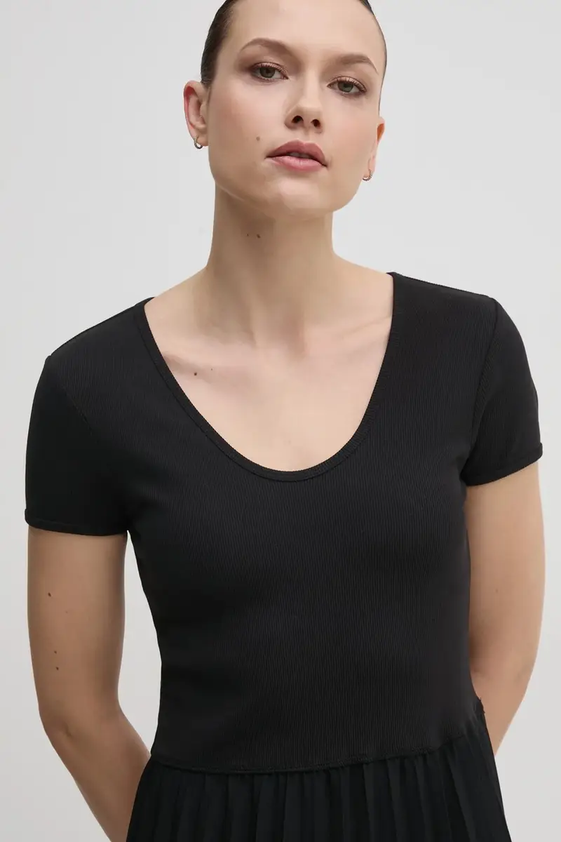 vestito colore nero WW0WW44618 miniatura 4