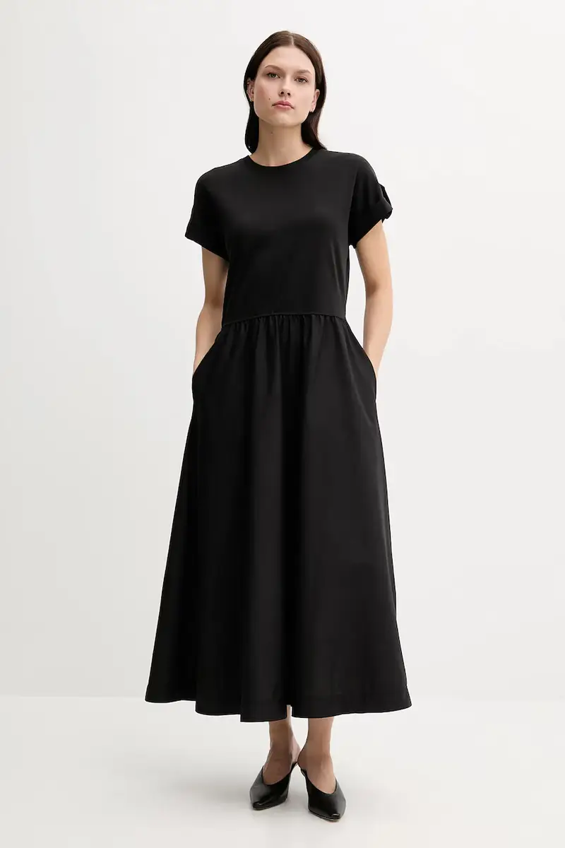 vestito colore nero WW0WW46711 miniatura 3