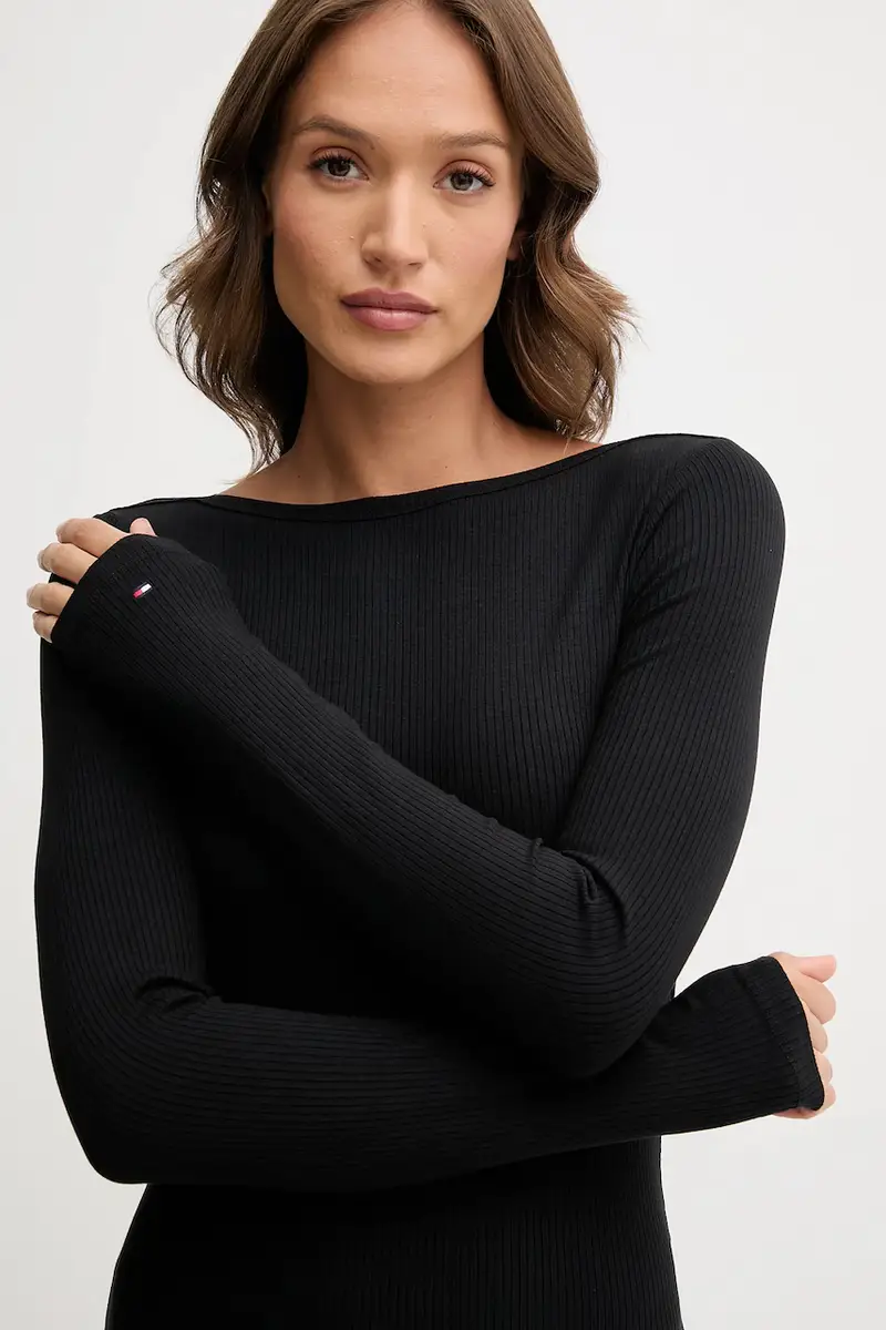 vestito colore nero WW0WW47066 miniatura 4