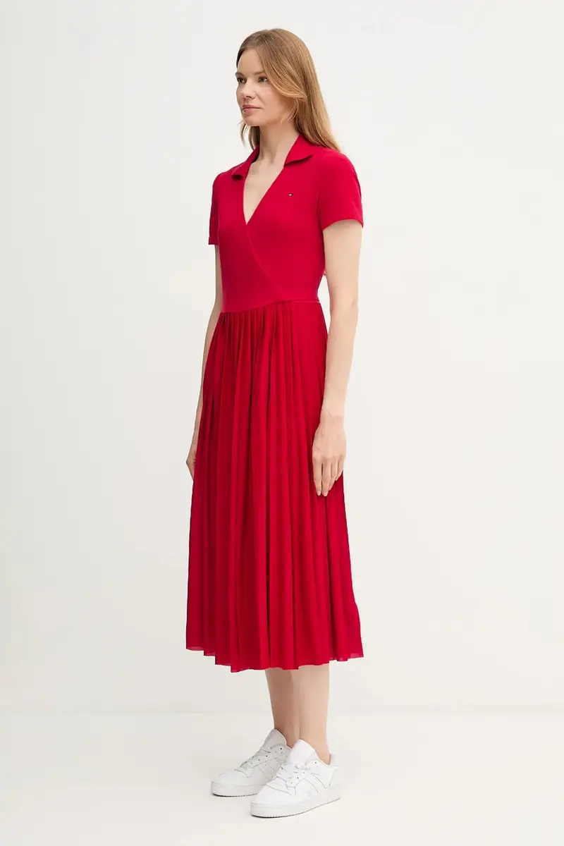 vestito colore rosso WW0WW45733 miniatura 2