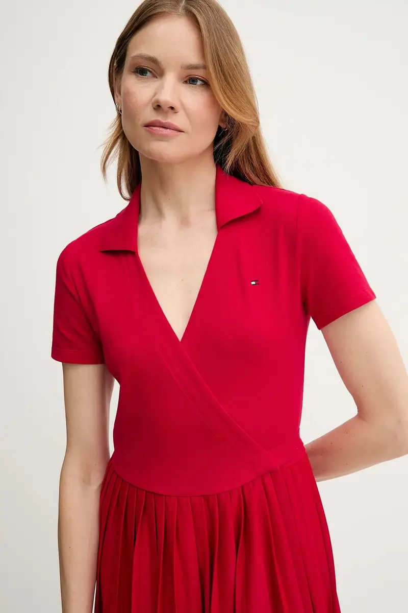 vestito colore rosso WW0WW45733 miniatura 4