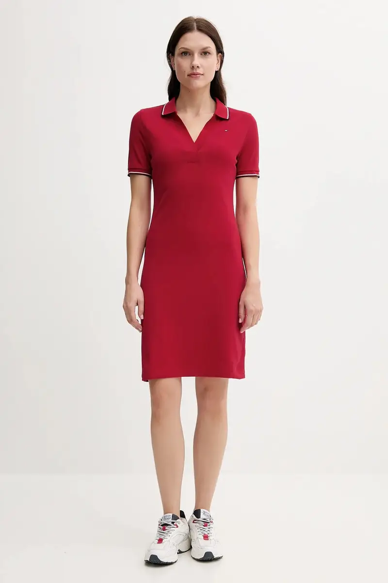 vestito colore rosso WW0WW45740 miniatura 2