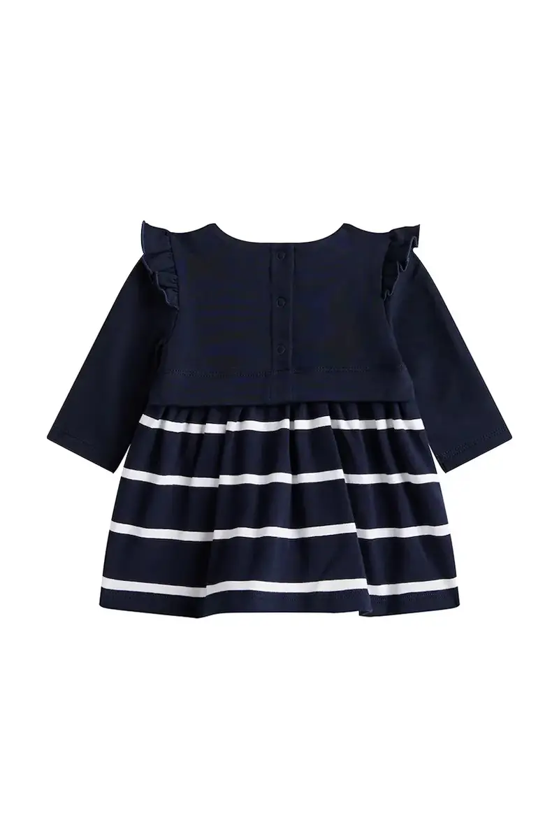 vestito con cotone per neonati colore blu navy KN0KN02066 miniatura 2