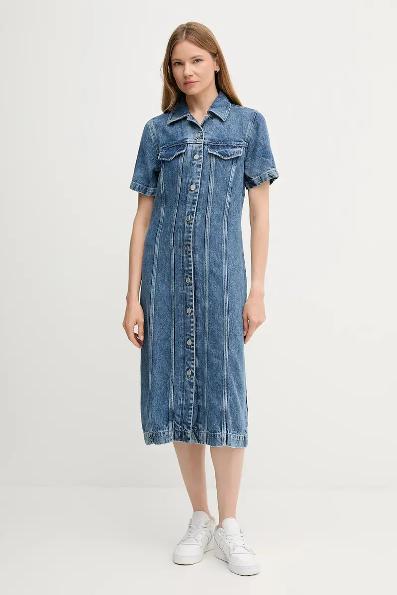 vestito di jeans colore blu WW0WW46638