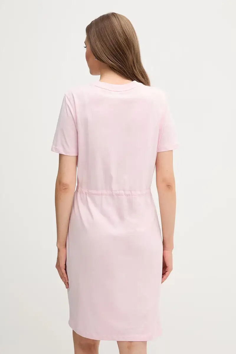 vestito in cotone colore rosa WW0WW45529 miniatura 3