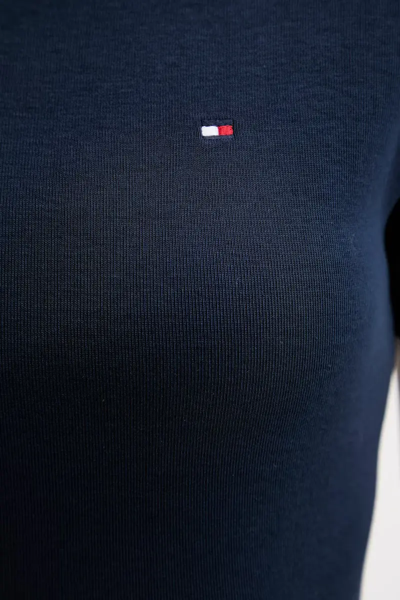 vestito in cotone colore rosso WW0WW42721 Blu miniatura 5