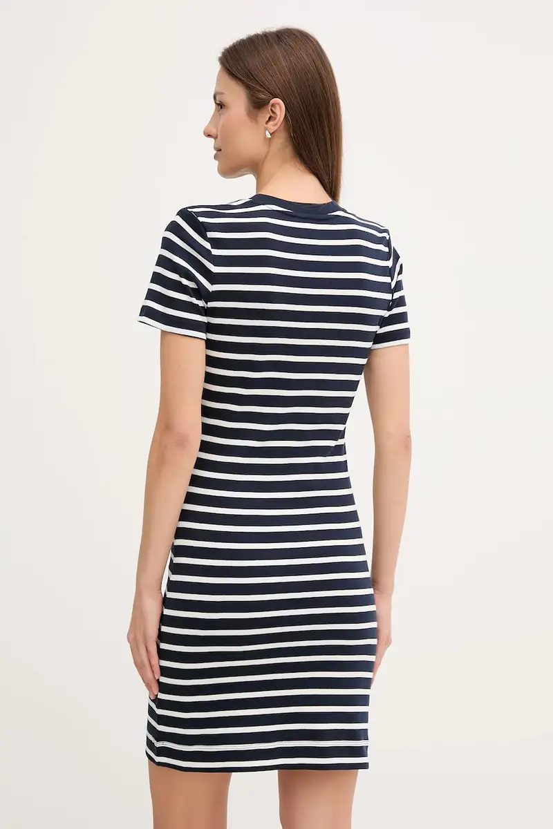 vestito in cotone colore rosso WW0WW42721 Blu navy miniatura 3