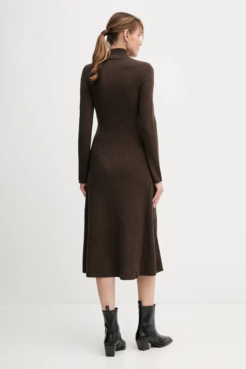 vestito in lana colore verde WW0WW47303 miniatura 2