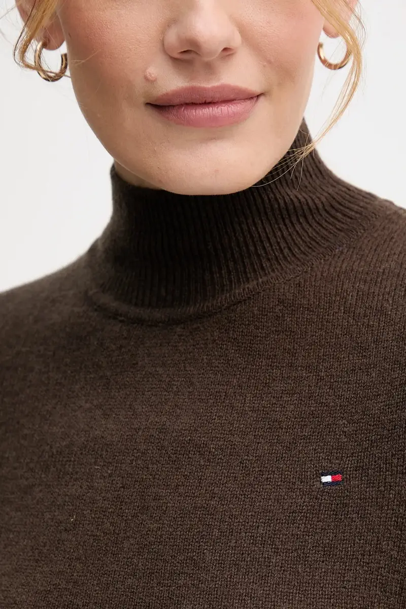 vestito in lana colore verde WW0WW47303 miniatura 5