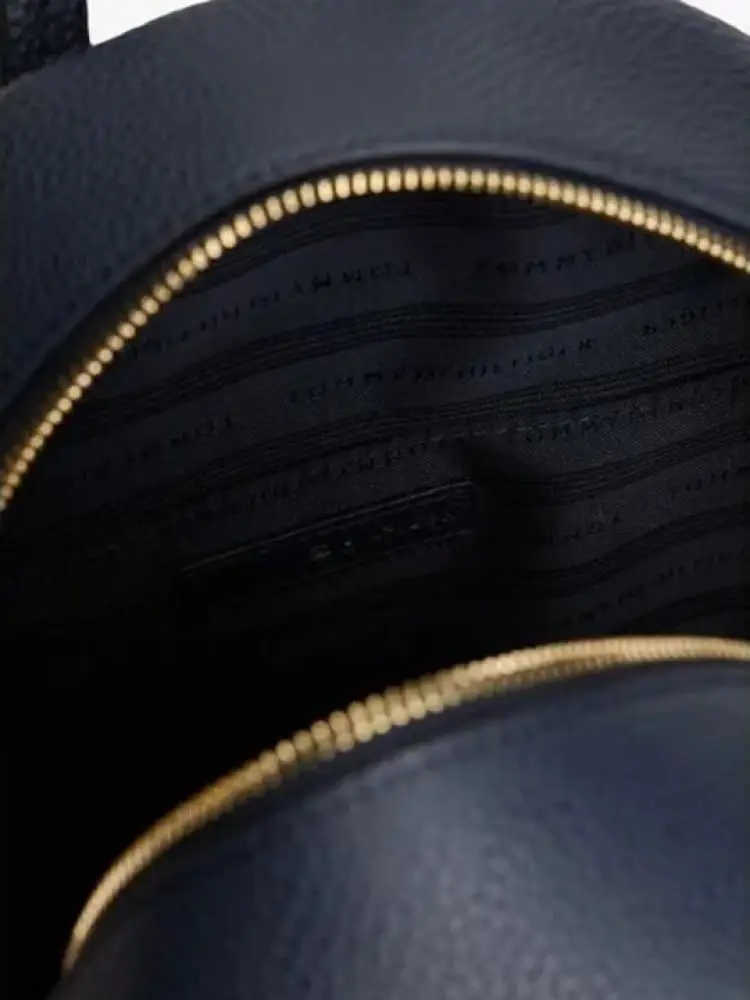 zaino blu navy donna mini logo miniatura 3