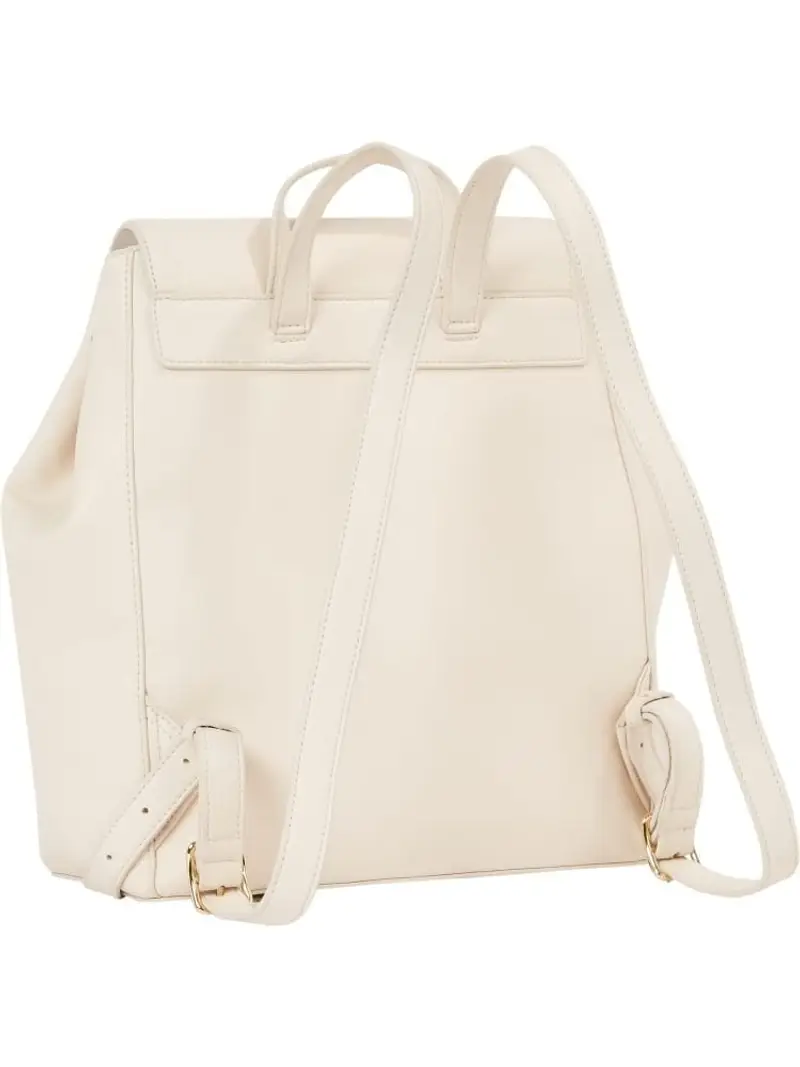 Tommy Hilfiger zaino ecru donna in ecopelle mini logo in metallo miniatura 3