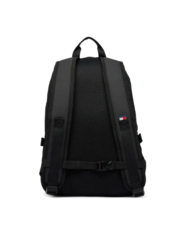 zaino in ecopelle nera daily con logo miniatura 3