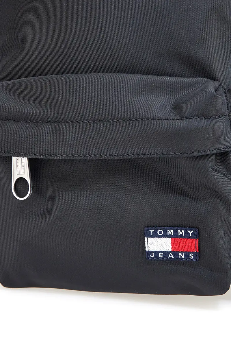 Zaino nero in tessuto con logo Tommy Daily Backpack [NERO] miniatura 3