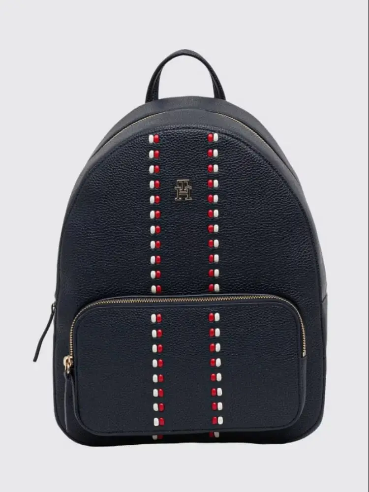 zaino timeless blu con inserti iconici