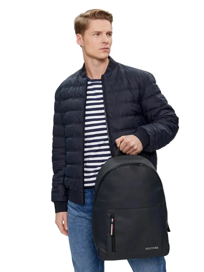 Zaino Uomo Blu Spalline Regolabili Logo miniatura 2