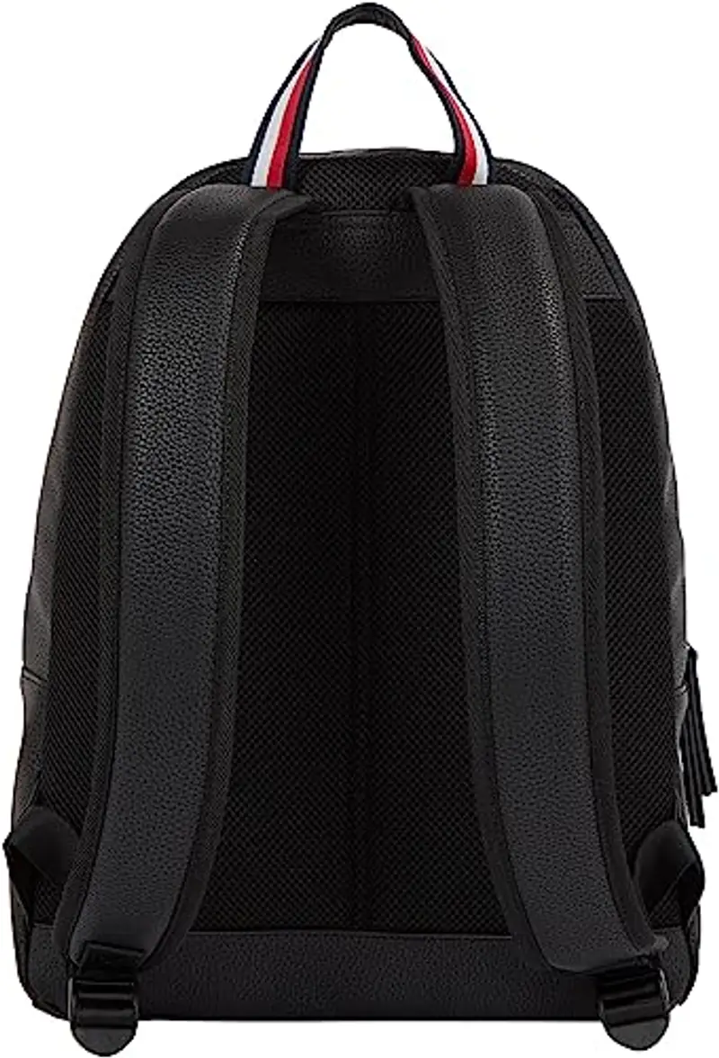 Tommy Hilfiger Zaino Uomo Essential PU Backpack Bagaglio a Mano, Nero (Black), Taglia Unica miniatura 2