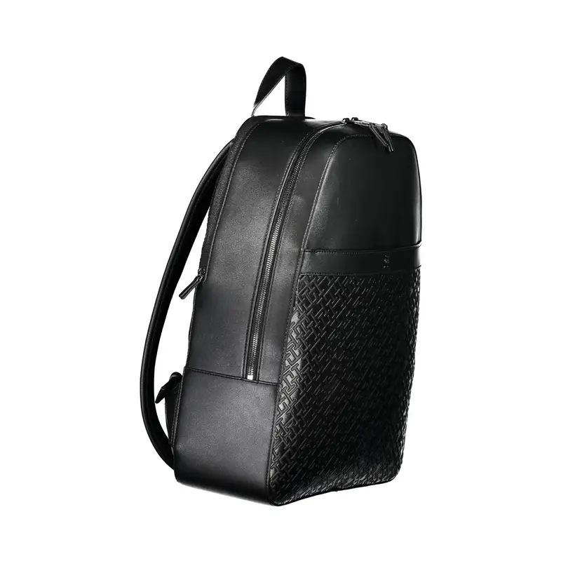 Zaino Uomo Nero Dettagli a Contrasto miniatura 3