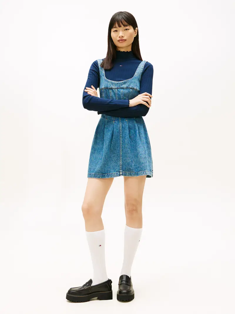 Abito blu denim miniatura 2